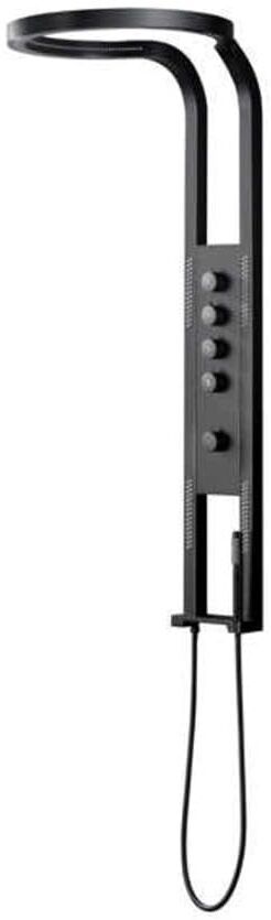 MMTC Arcane Premium Stainless Steel Shower Panel | SS304 (1mm Thick) with Overhead Shower Glossy-image-11