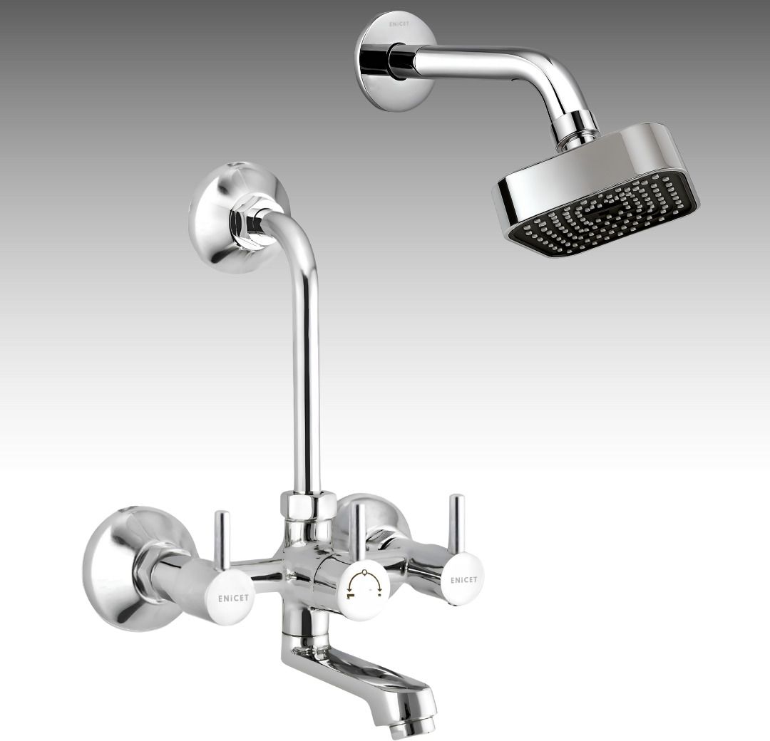 ENICET wall mixer for bathroom, bathroom mixer with shower, mixer tap for bathroom, shower mixer set, mixer bathroom, shower tap set, tap mixer for bathroom, Rain flow-picture-31