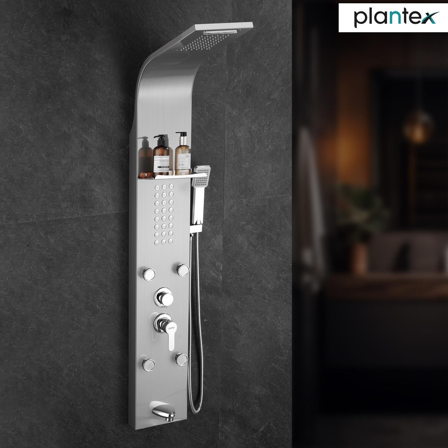 Plantex Shower Panel Set for Bathroom with Handshower/Body Massage Spray With Hot &cold Shower Panel-image-13
