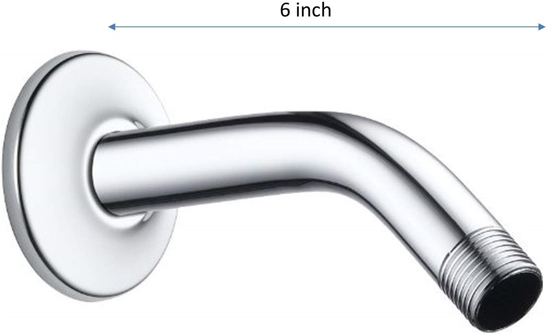 SAMANEA 6 inch basic Shower Arm (Chrome) Shower Arm-image-19