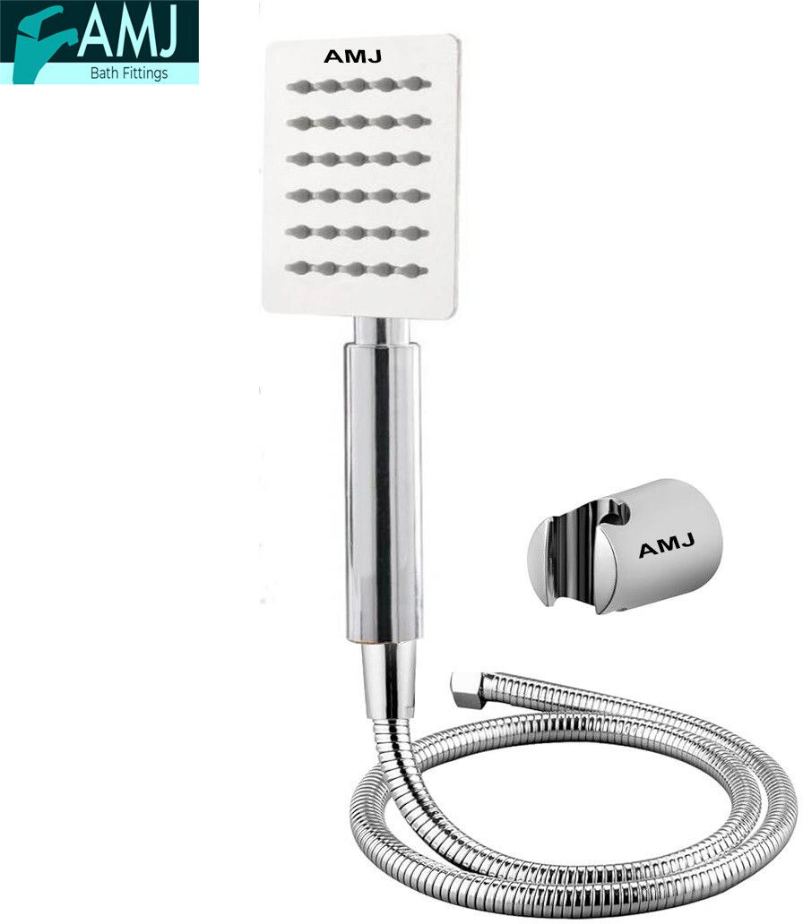 amj Premium SSSQ (ABS) Hand Shower with 1.5MTR SS Shower Tube & Wall Hook Handheld-picture-10
