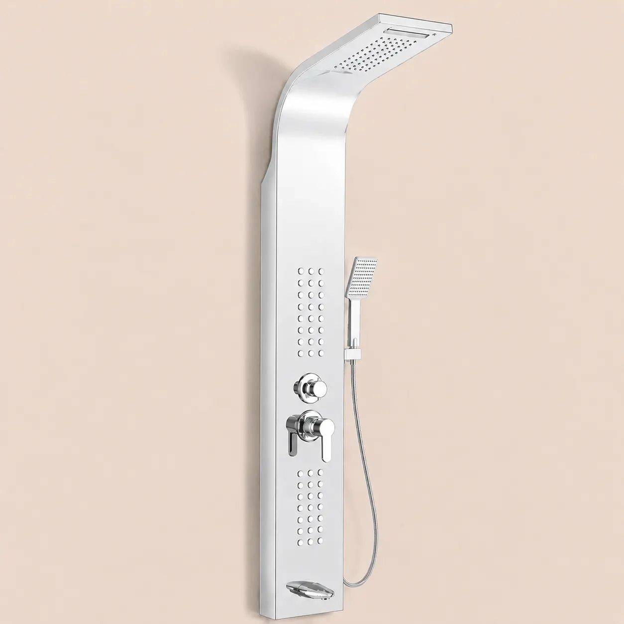 JABON BAGNO JABON BAGNO 5-in-1 Stainless Steel Shower Panel| Stainless Steel Shower Panel | Multi-Function Wall Mounted Shower Tower System | Waterfall Shower, Rain Shower, Body Jet Shower,Hand Shower and Bucket Filler-image-21