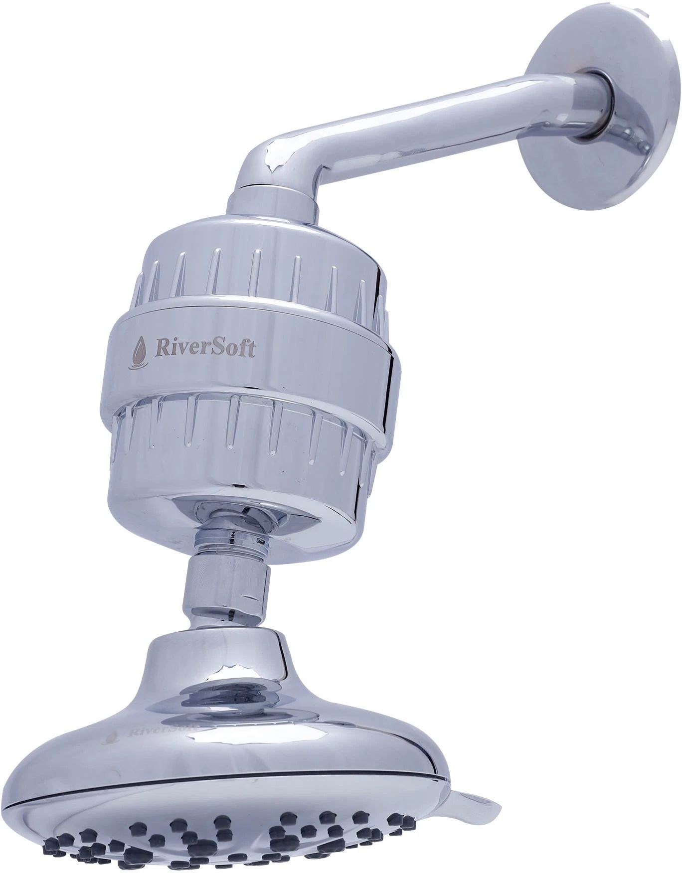 RiverSoft Shower filter for hard water & mist 6 spray shower with arm (Chrome) Shower filter & OverheadShower Mist-picture-16