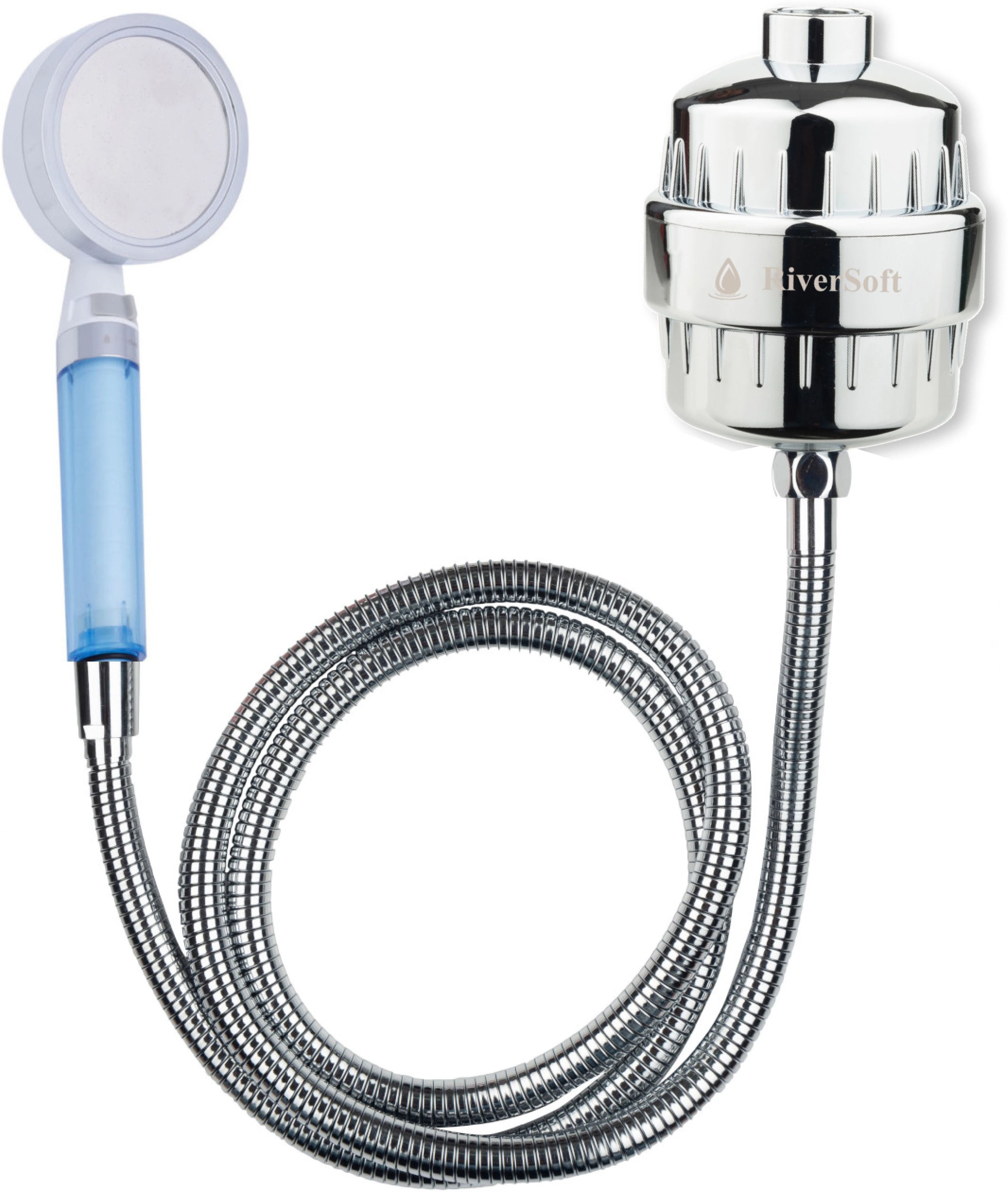 RiverSoft Bliss-15-SH3 Handheld shower, hose and Bliss-15 shower filter Shower filter & Handheld shower, Hose-picture-45