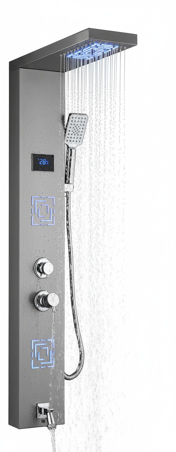 Aquieen 5-in-1 Shower Panel Set | SS304 | Grey | Complete Shower System 5-in-1 Shower Panel-image-5