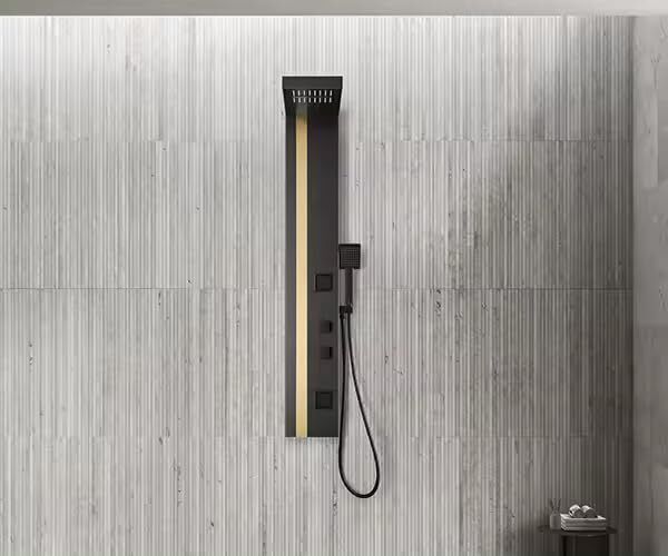 Prossimagen System, Rainfall Shower Body Massage Spray Handheld Shower Wall Mount Easy Connect Luxury Shower Panel ( Stainless Steel 304 )-picture-11