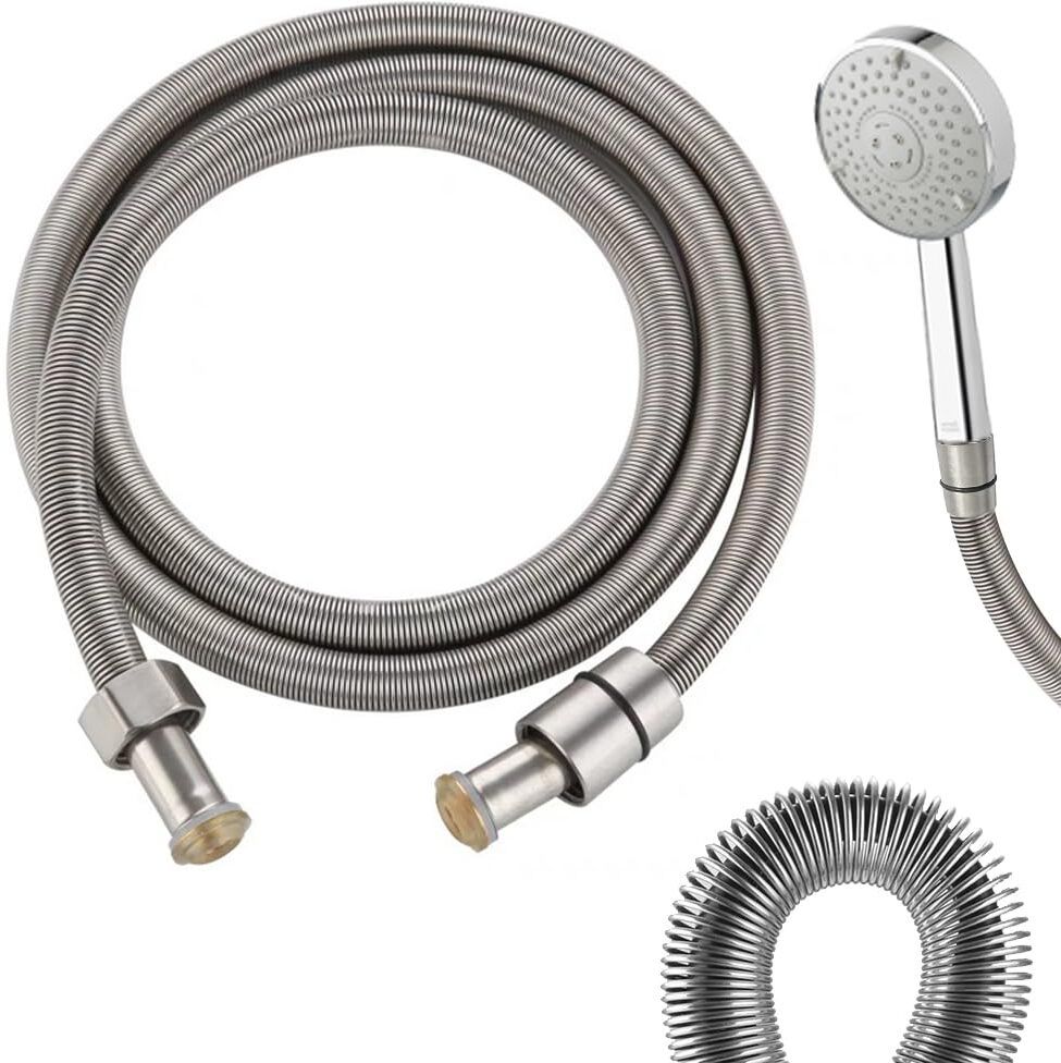 SUPVOX Bathroom Shower Hose 1.5 Meter Stainless Steel Flexible Replacement Hose Hand Shower Hose Jet Spray-image-44