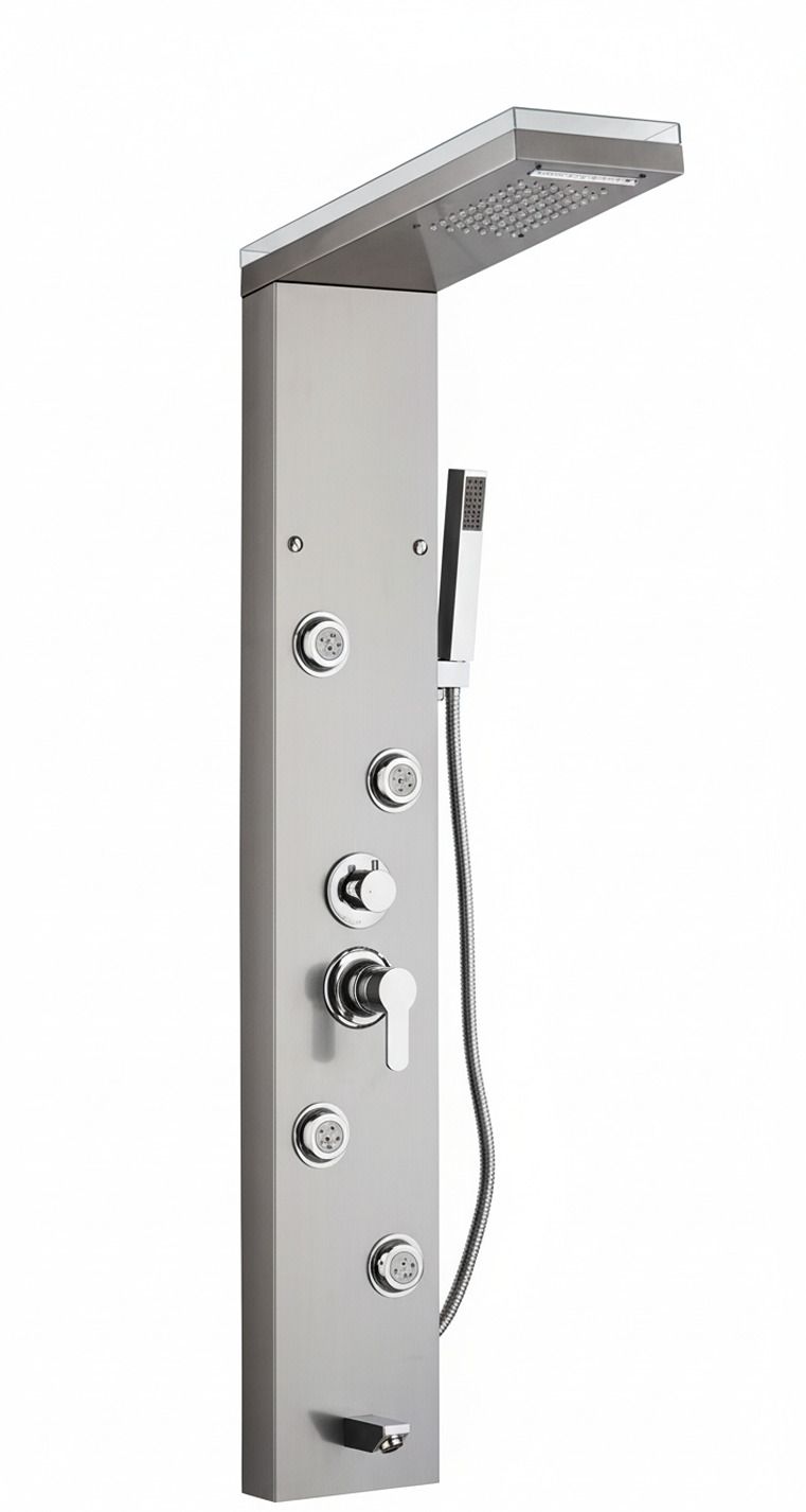 Aquieen 5-in-1 Shower Panel Set | SS304 | Silver | Complete Shower System 5-in-1 Shower Panel-image-12
