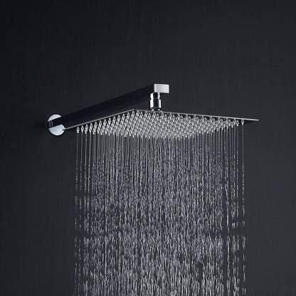 fastgear Bathroom Shower Chrome Finish 10X10Inch Shower Head with 24inch Arm Bathroom Shower Set Rain Flow-picture-15