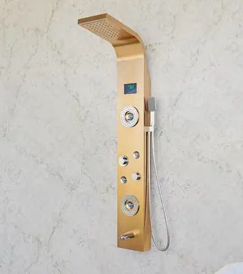 Allwinsink Hydropowered LED Light + Digital Display & 5 Water Functions Sayflow with Hydropowered LED Light + Digital Display & 5 Water Functions With Top Rainfall Water Outlet, Waterfall Outlet-picture-11
