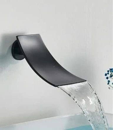 Glosy Wall-Mounted Waterfall Shower – Brass Body, Cascade Flow, Chrome Polish Wall-Mounted Waterfall-picture-13