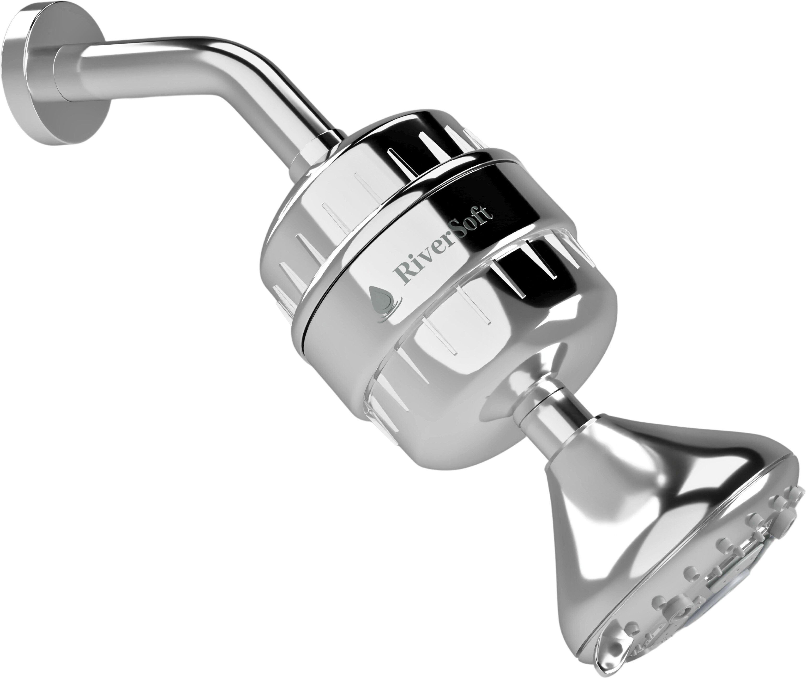 RiverSoft Mist Water Saving Showerhead with 6 functions & SF 15 PRO filter Shower filter & OverheadShower Mist, Mist and Massage, Massage, Jet, Rain, Water Saving-picture-25