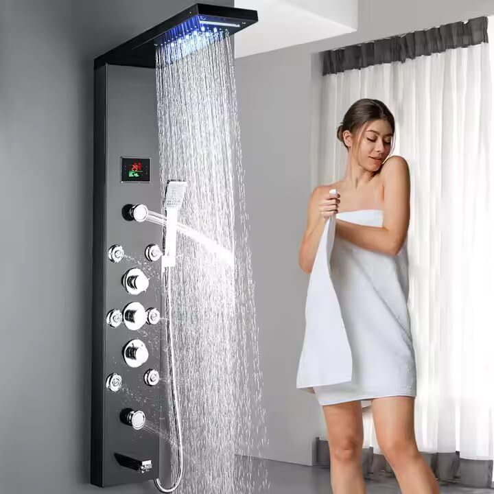 4VIEW 6-in-1 Wall-Mount Shower Tower System with Display-picture-12
