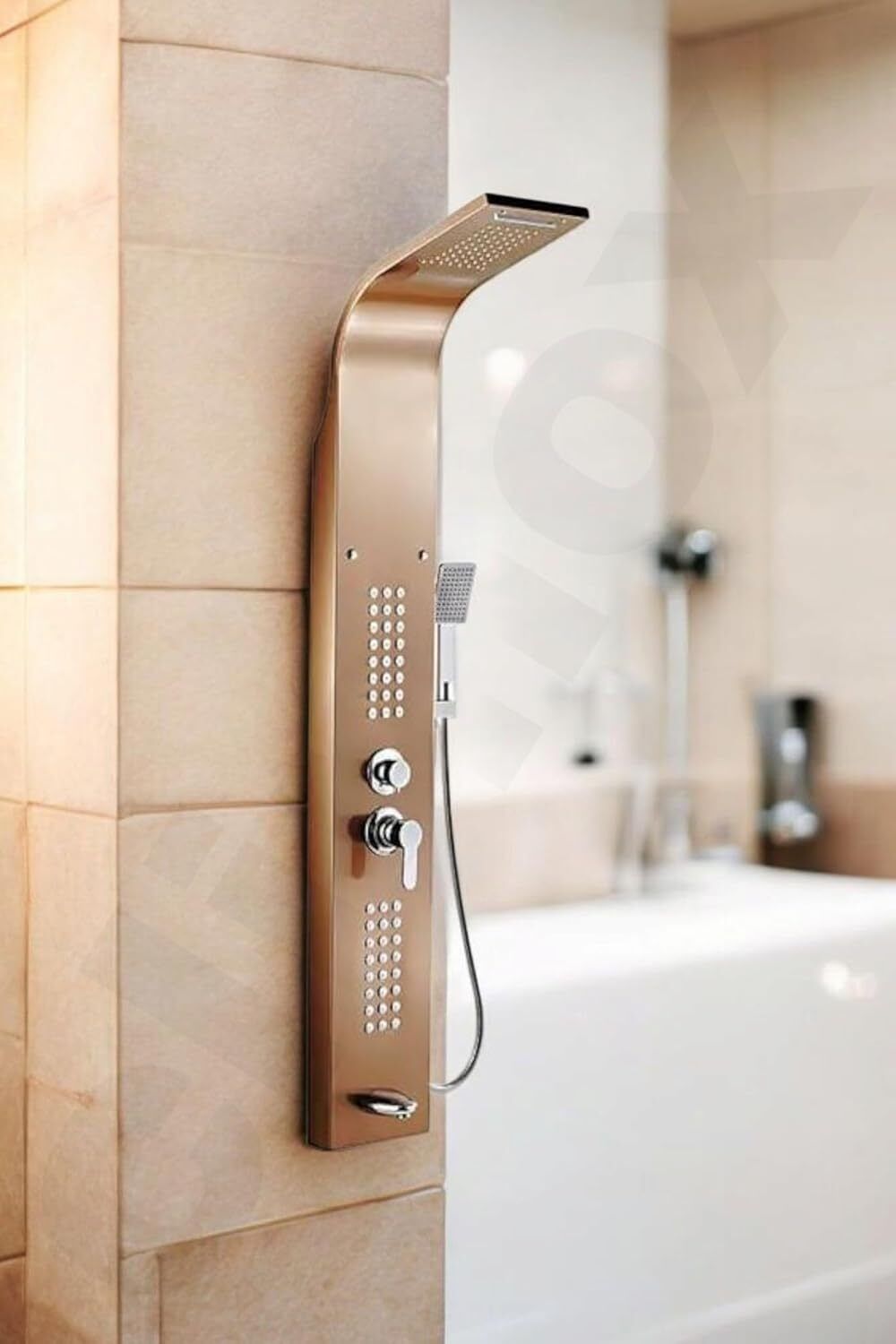 MMTC Arcane Premium Overhead Waterfall Shower System with Body Jets, Handshower & Faucet Shower-picture-33
