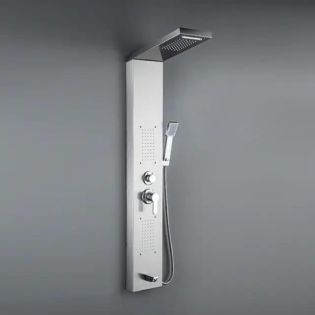 Prossimagen Luxury Shower Panel System, Thermostate shower panel Tower System,Body Massage Spray Shower Temperature Display Easy Connect Shower Panel Chrome Finish Stainless Steel 304-image-15