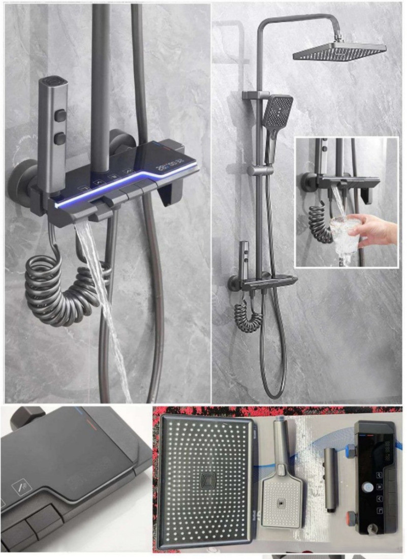 Seaborn Durable Shower Set with Adjustable Flow | Chrome Finish & Water-Saving Features Digital Showers Jet image 1