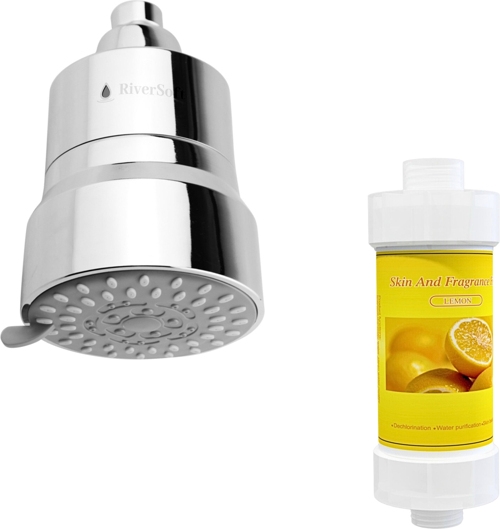 RiverSoft Diva-03 Shower Filter with Lemon Fragrance Filter| 3 Mode Spray Setting | Hard Water Filter| Water Softener for Bathroom| Water saving mist mode Rain, Massage, Rain & Massage-image-29