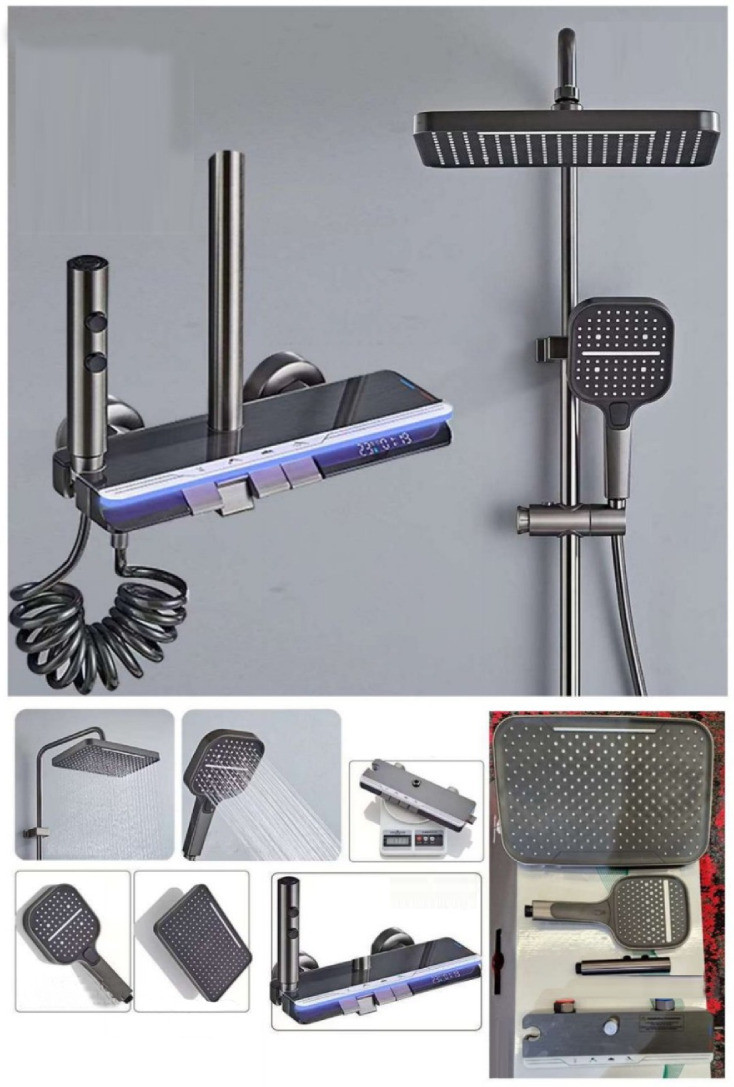 Seaborn Spa Shower Set Shower Set Jet image 1