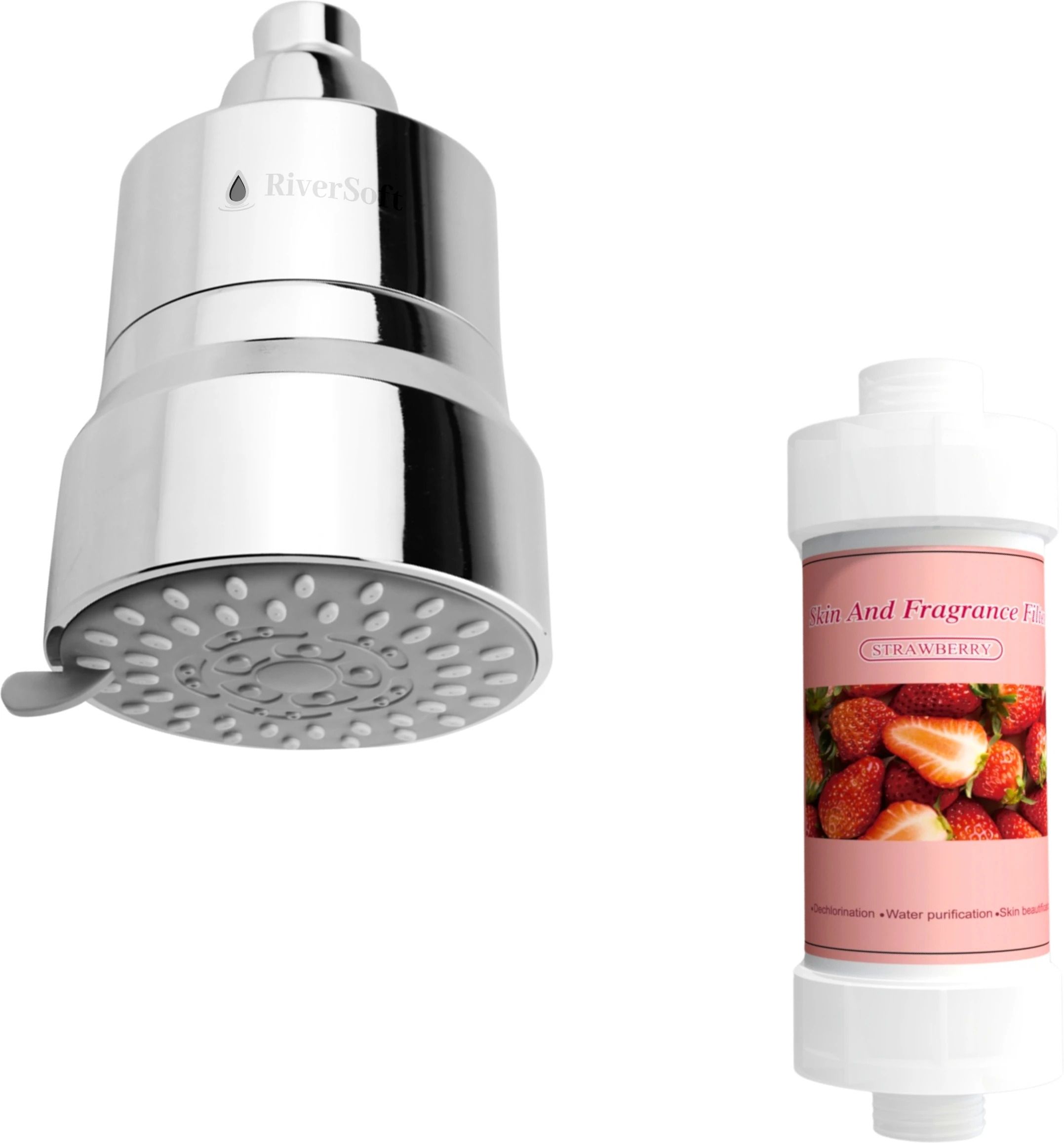 RiverSoft Diva-03 Shower Filter with Strawberry Fragrance Filter| 3 Mode Spray Setting | Hard Water Filter| Water Softener for Bathroom| Rain, Massage, Rain & Massage-image-12