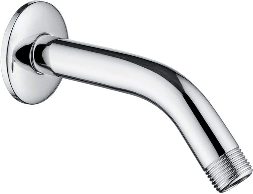 SUPVOX Shower Arm for Wall Shower System 6 inch Inlet Arm with Flange Chrome Shower Arm-image-45