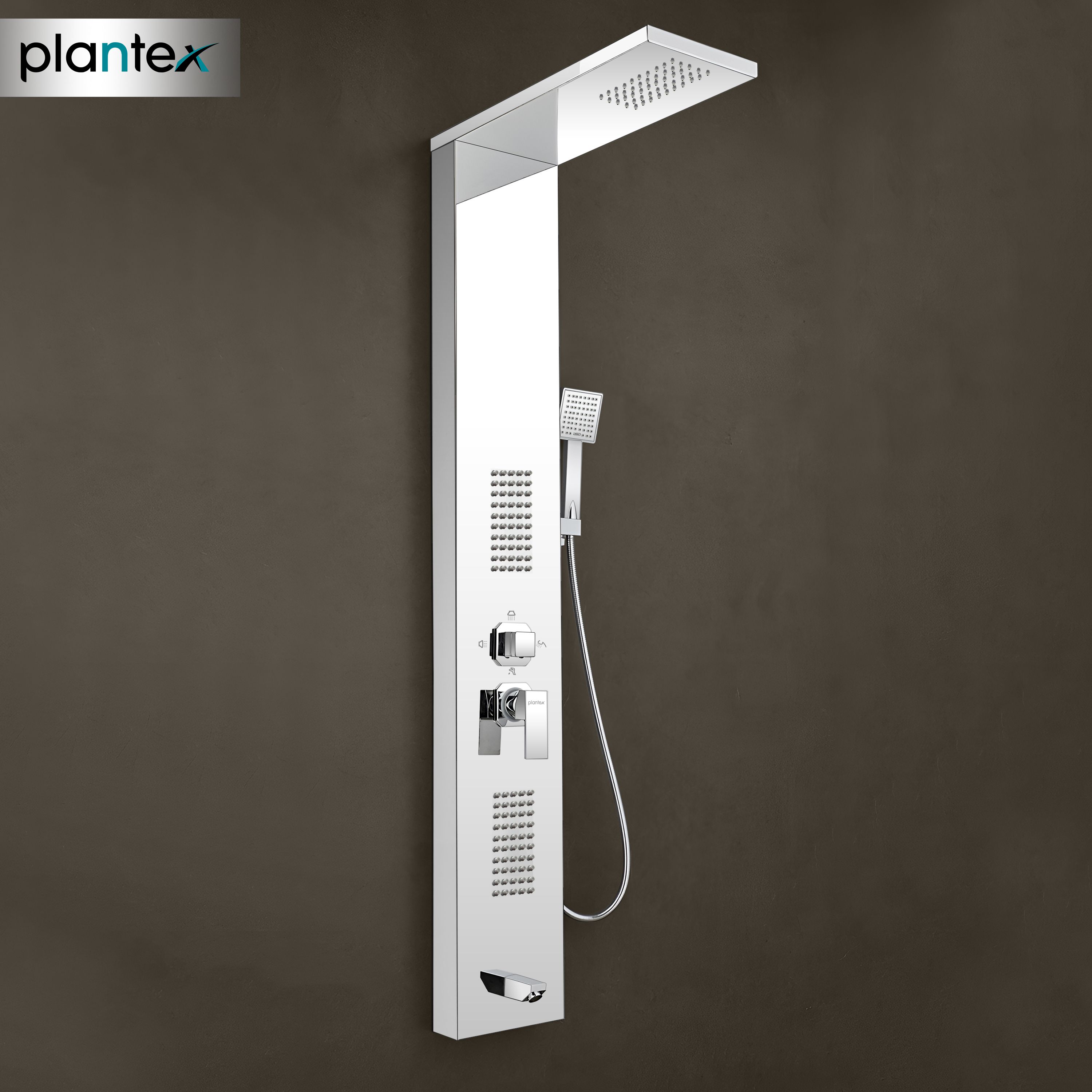 Plantex Shower Panel for Bathroom/5 in 1 Shower System with Rainfall Shower/Hand Shower Shower Panel-image-16