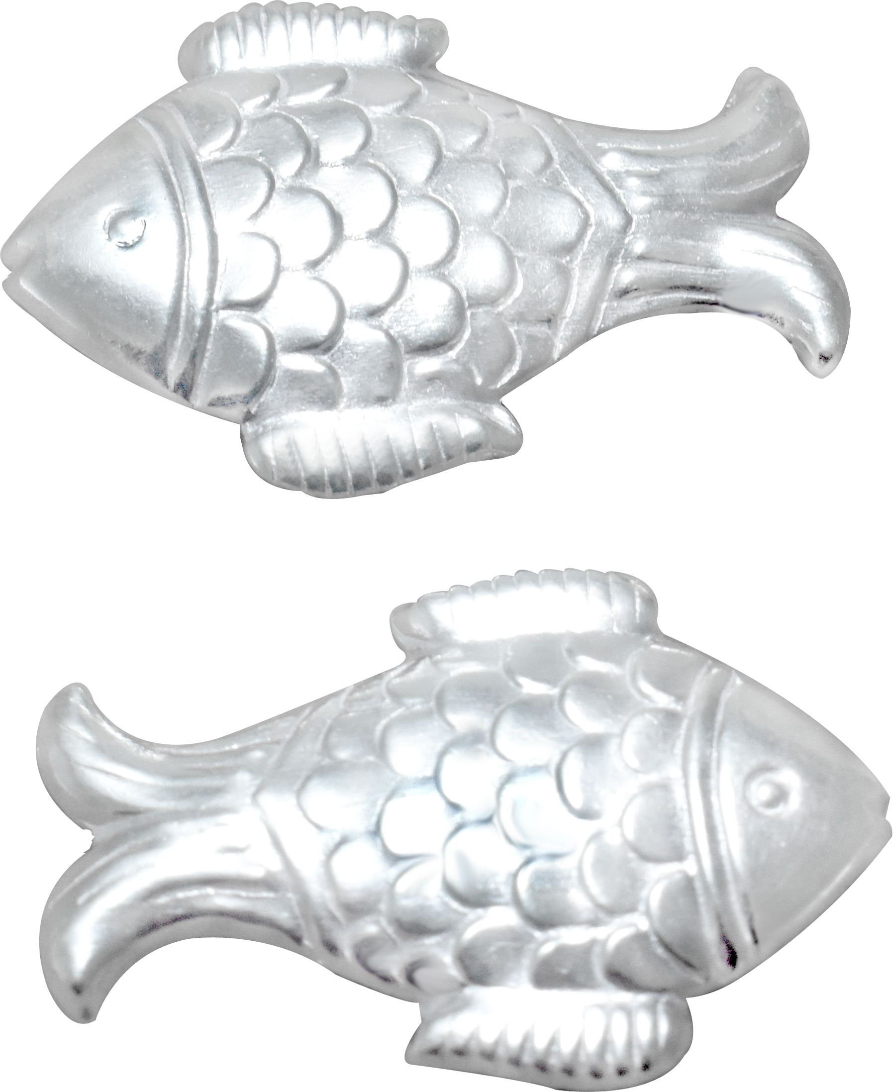 pure silver fish/chandi ki machli/fish for Astrological and lal kitab remedy Decorative Showpiece-0.2 cm