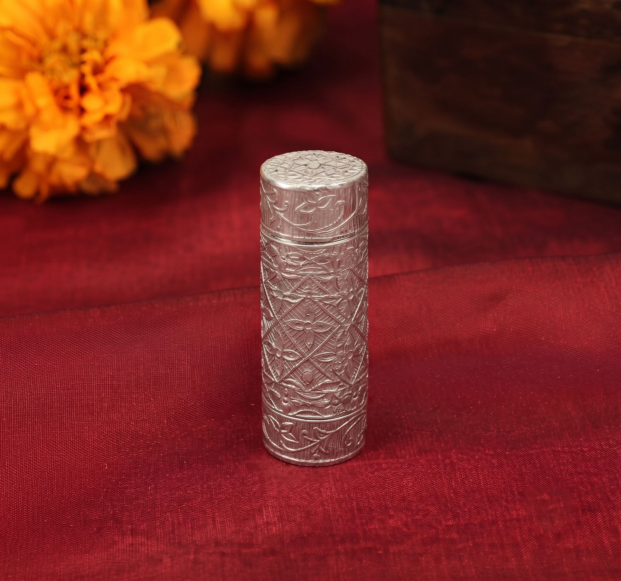 astro-d Modern Kumkum Box Floral 25g Decorative Showpiece - 5 cm-picture-10