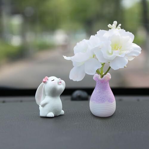 piluenterprise Cute Bunny mini vase car decoration Plated Cut-outs-picture-32