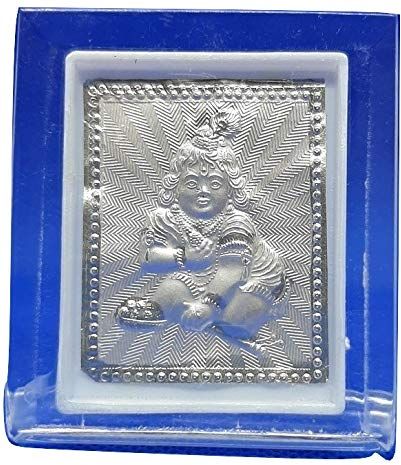 Astro-D 999 Silver Bal Gopal Frame Acrylic L Stand Pooja Room, Office, Home Decorative Showpiece - 10 cm-picture-11