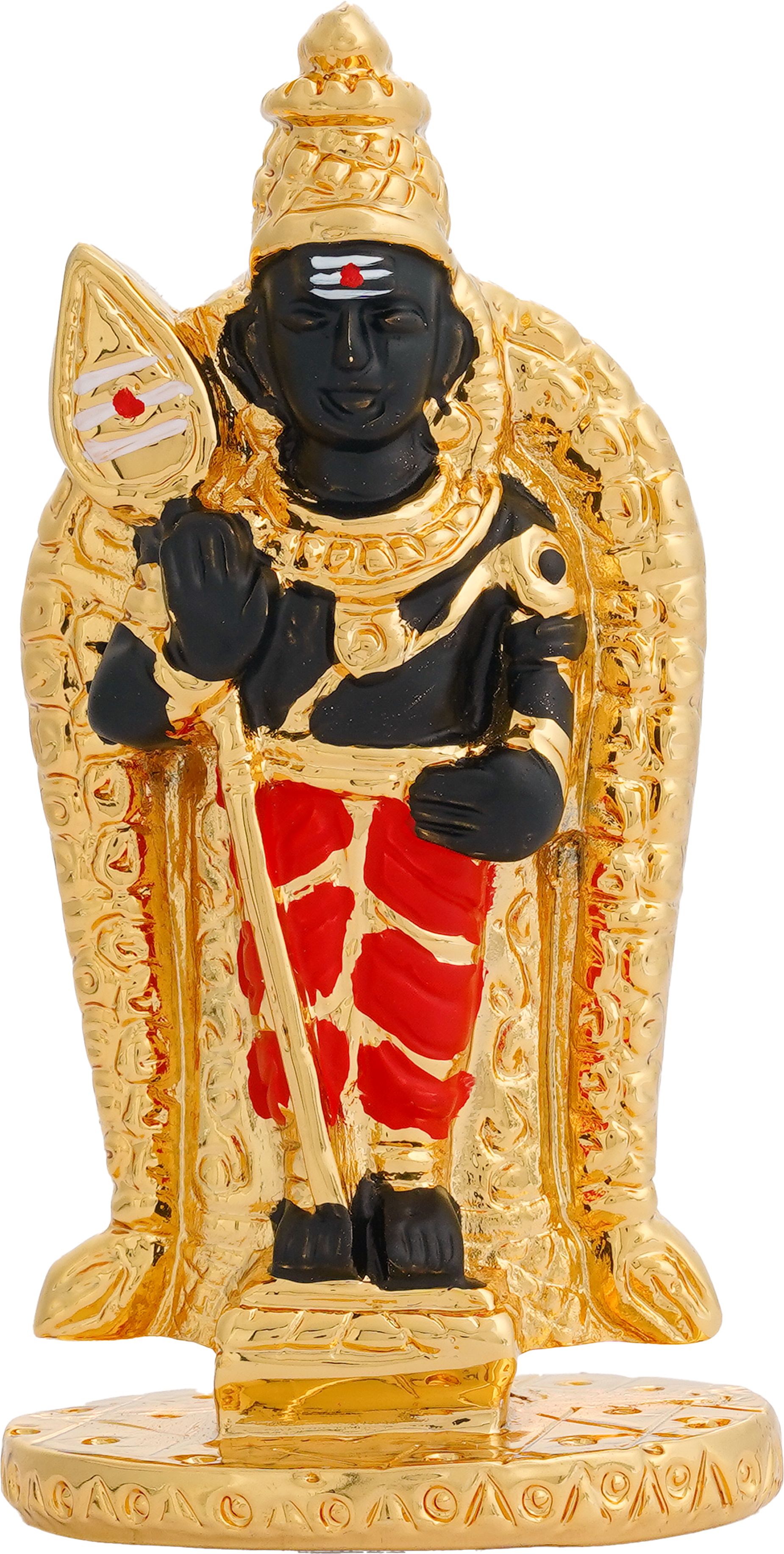 Murugan Gold plated Statue - Ishna Gold & Silver Decorative Showpiece - 9 cm-picture-18