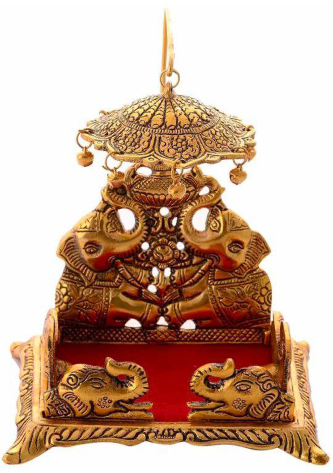 399 Hathi jhula Decorative Showpiece-15 cm-image-34