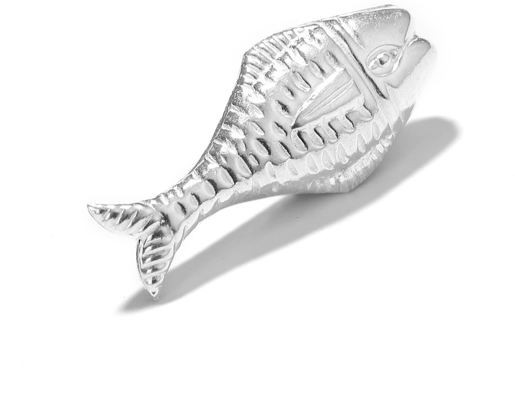 dhruvs collection 925 Silver Fish -Chandi Ki Machli for Astrological, Vastu, Pooja &Gifting (3.5g) Decorative Showpiece - 4 cm-picture-17
