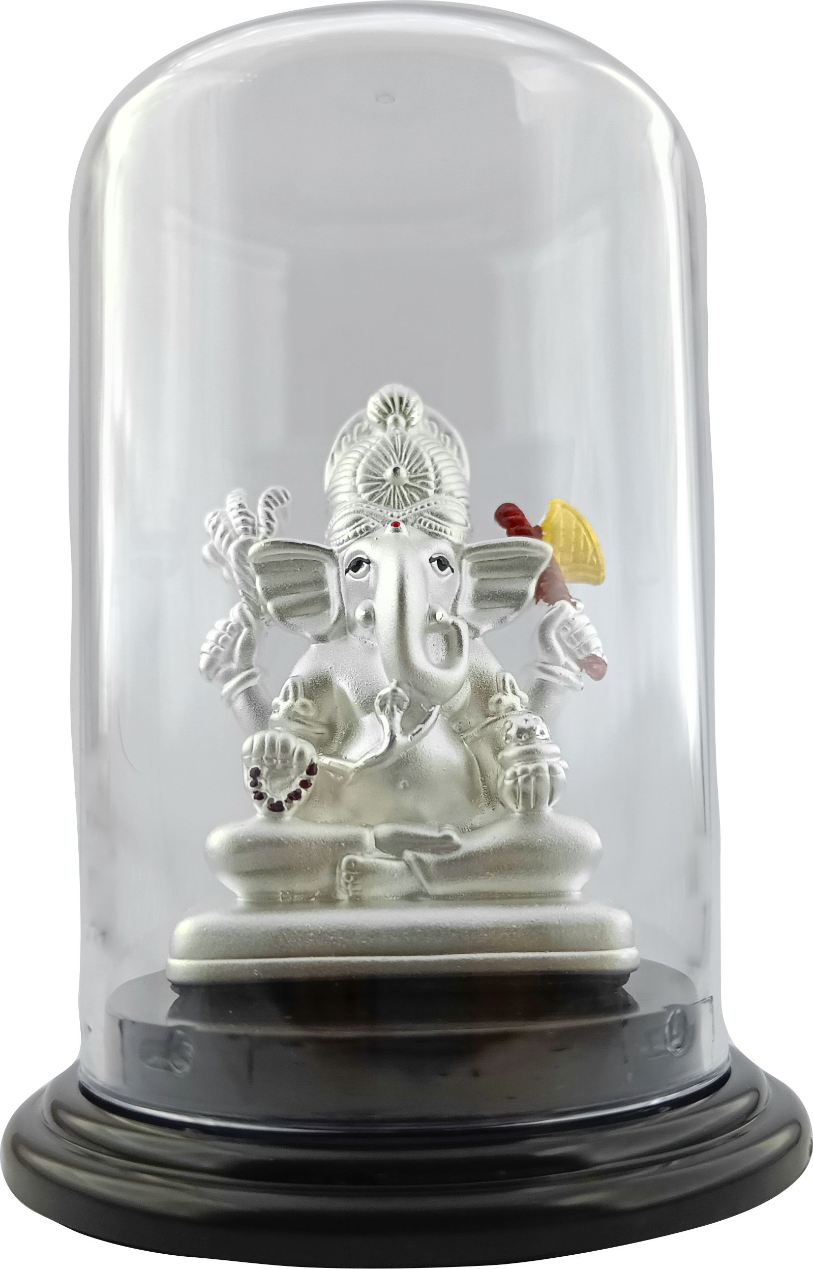 silverspot jewel 999 Pure Silver Beautiful Ganesh/Vinayak with Acrylic Base Idol/Statue/Murti Decorative Showpiece - 50 cm-picture-31