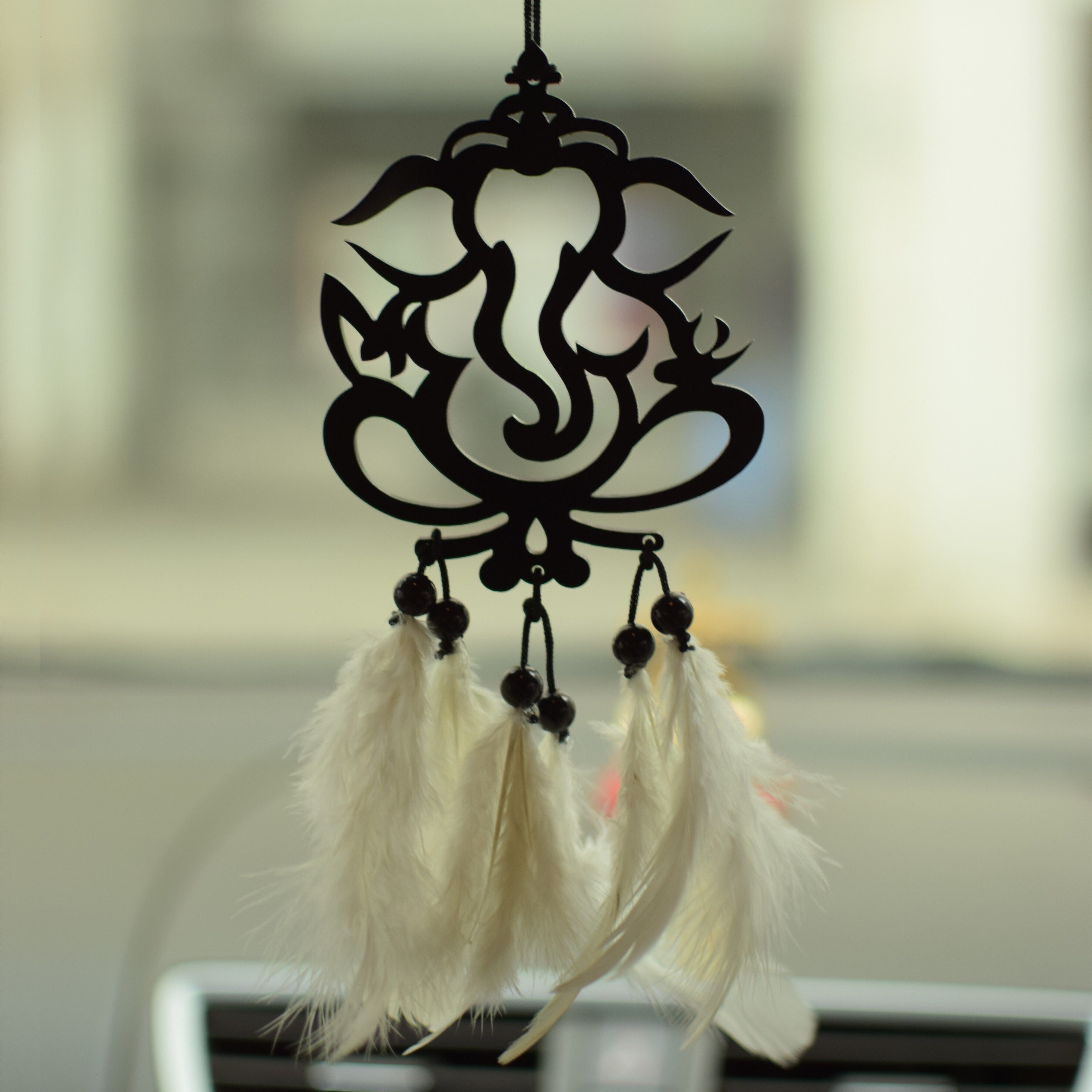 Creation Car Hanging Ornament | Dream Catcher for Positive Energy | Decorative Showpiece-13 cm-image-20