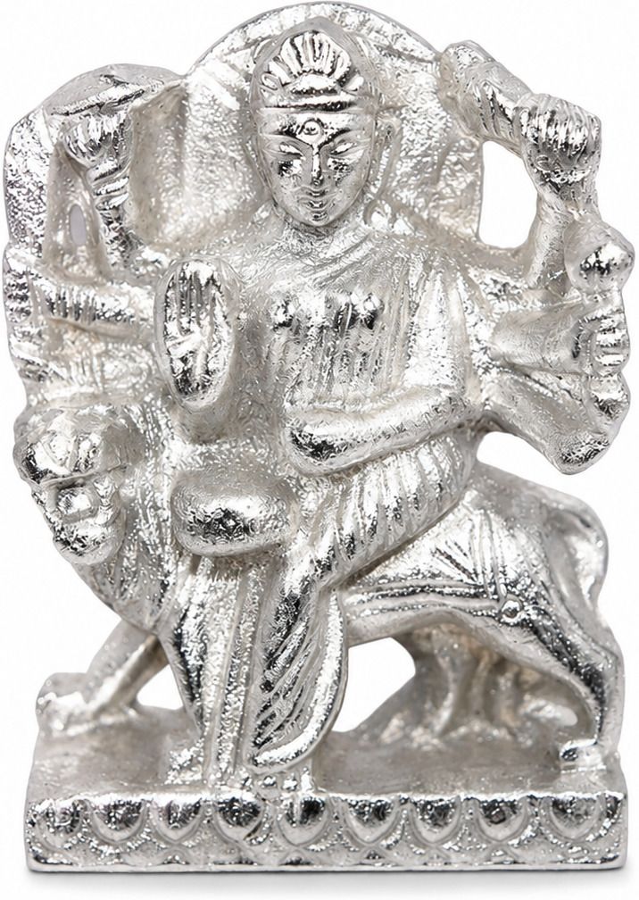 Parad Nav Durga Murti Decorative Showpiece - 6 cm-image-40