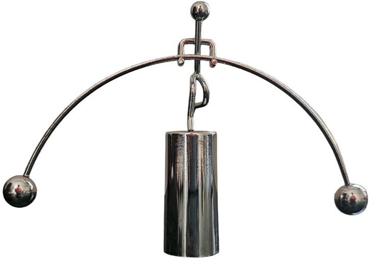 homesta Newton's Dynamic Balancing Single Leg Toy Decorative Showpiece - 14 cm (Silver) Decorative Showpiece - 14 cm-picture-27