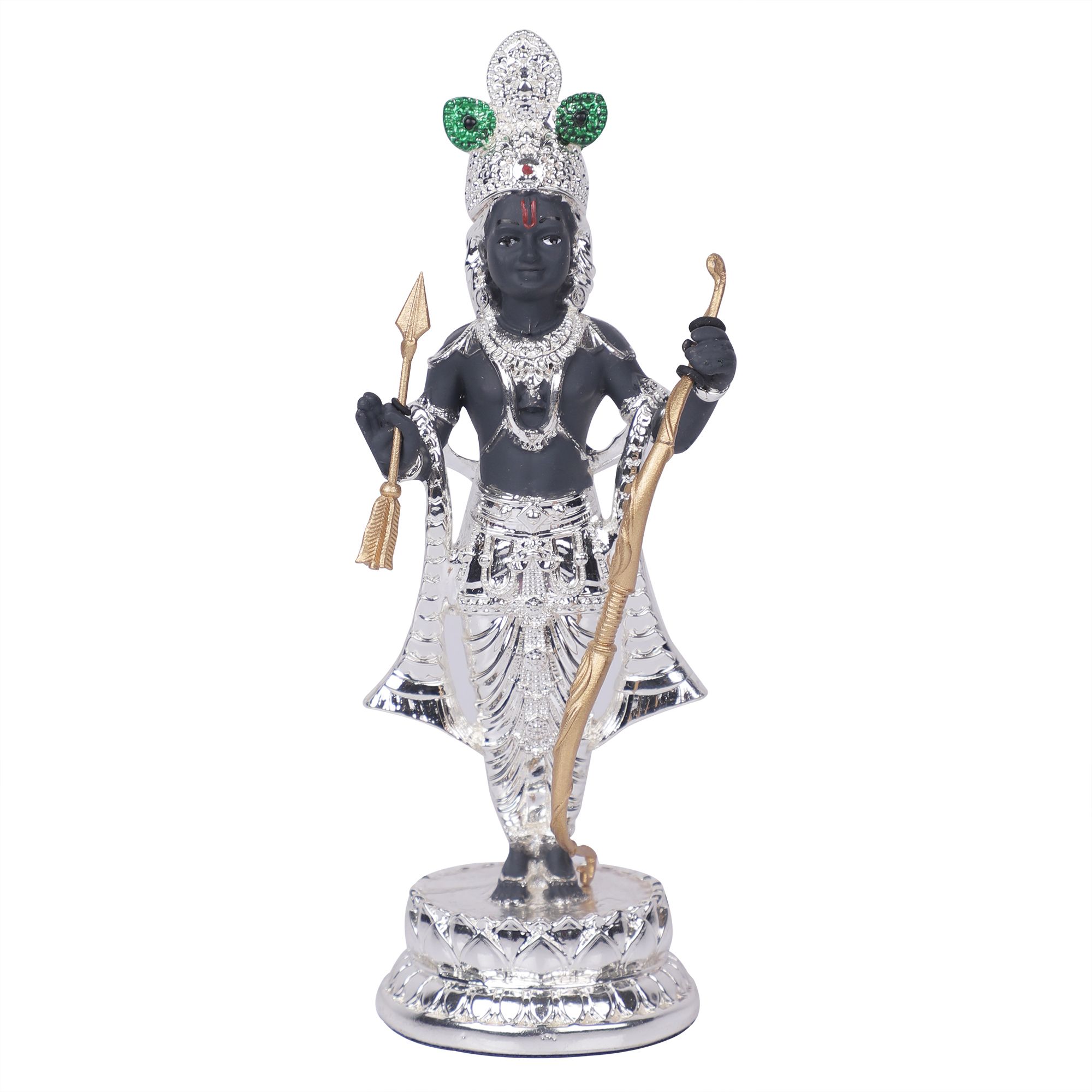 Decorative Silver Plated Ram Lalla Showpiece Ideal for Home & Office Decor Decorative Showpiece-15 cm-image-26