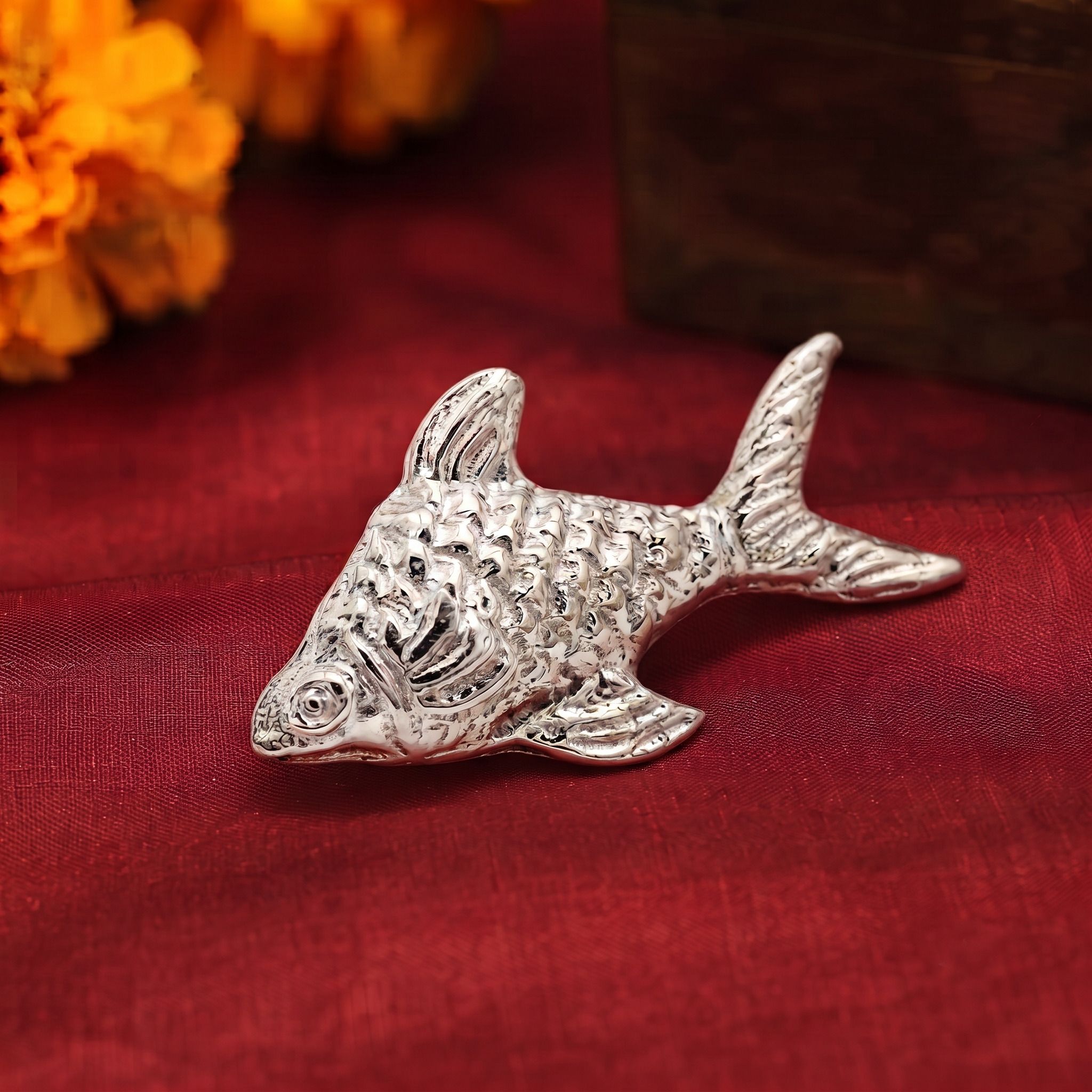 astro-d Fish for Vastu Silver ,Pooja and Astrological Use Polished Finish, 2x1 cm, 8 GM Decorative Showpiece - 2 cm-picture-16