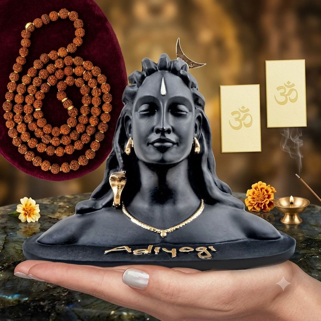 Adiyogi Shiva Idol for Car Dashboard & Home Decorative Showpiece Decorative Showpiece - 8 cm-image-27