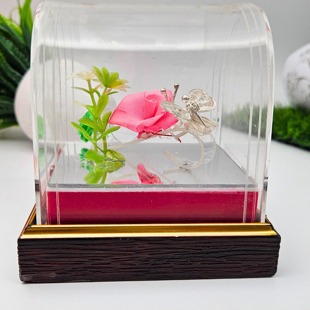 SILVER Butterfly Design home Decor Decorative Showpiece-10 cm-image-42