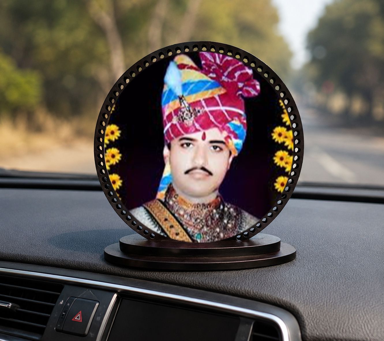 Om banna car dashboard idol Decorative Showpiece - 10 cm-image-40