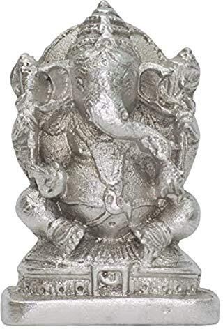 Ganesha/Ganpati Statue/Ganesha Idol for Removing Obstacles and Debt 6 CM Decorative Showpiece - 6 cm-image-24