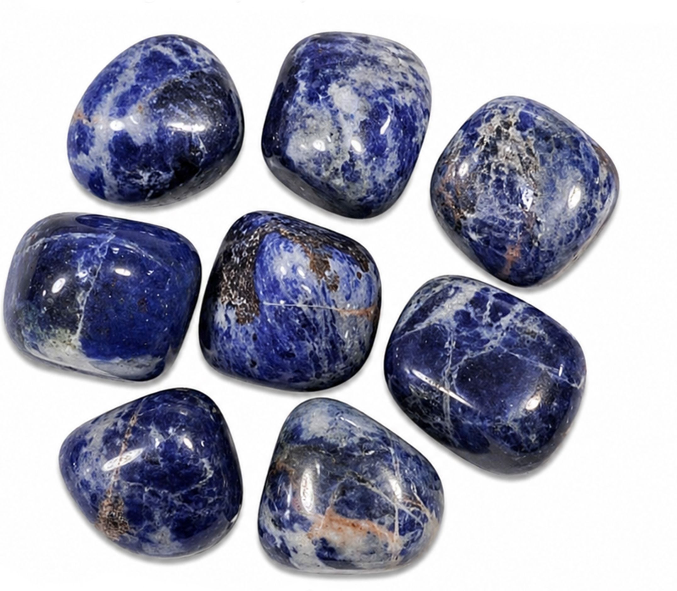 50Gram Sodalite Crystal Tumble |Healing Stone For Vastu | Regular Asymmetrical Crystal Stone-image-24