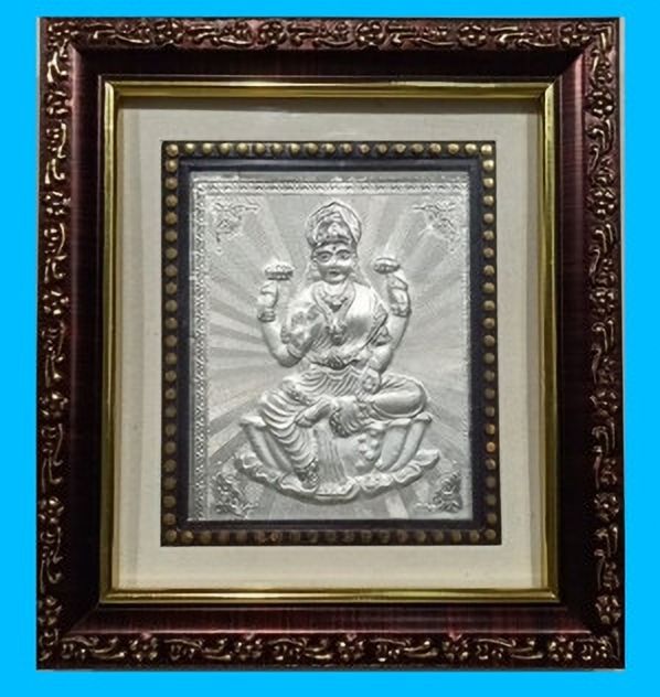 Laxmi Silver 999 Photo Frame - Deepa Jewellers(14Cm*14cm) Decorative Showpiece-14 cm-picture-19