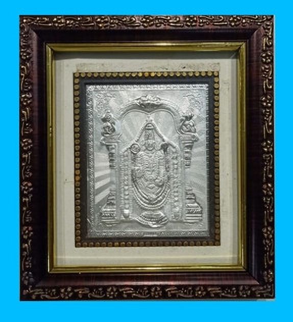 Balaji Silver 999 Photo Frame - Deepa Jewellers(14Cm*14cm) Decorative Showpiece-14 cm-picture-26