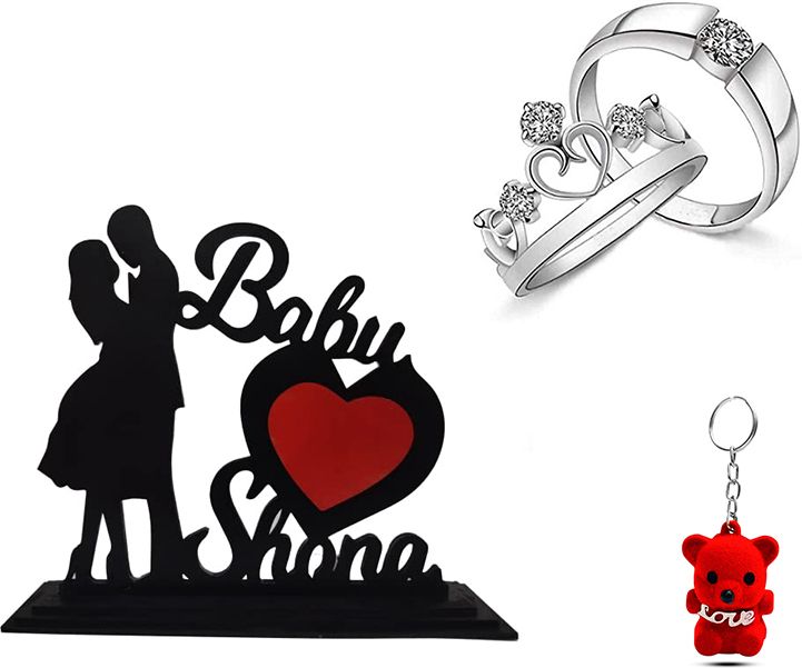 niya krafts love couple lazar rassa ring square pendant and keychain Decorative Showpiece - 10 cm-picture-12