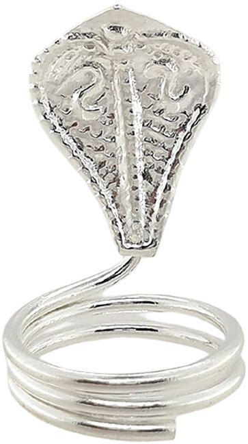 sahiba gems Naag Nagin Joda in Solid Silver for Kalsarp Dosha ~ 1 Piece Decorative Showpiece - 1 cm-picture-41