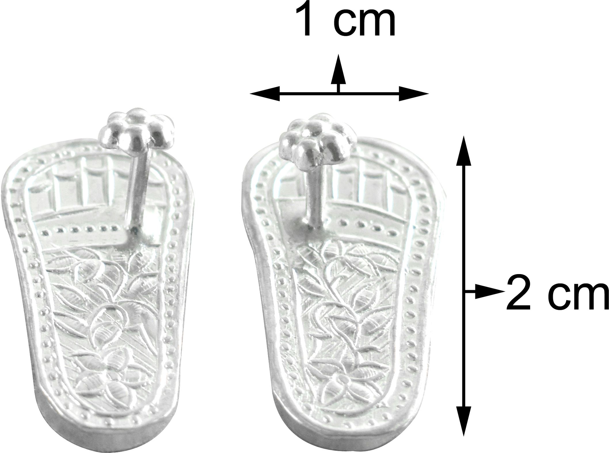 KMJ Pure Silver Charan Paduka, Laxmi Charan, Chaandi Ke Charan, Silver Khadau Decorative Showpiece - 0.3 cm-picture-35