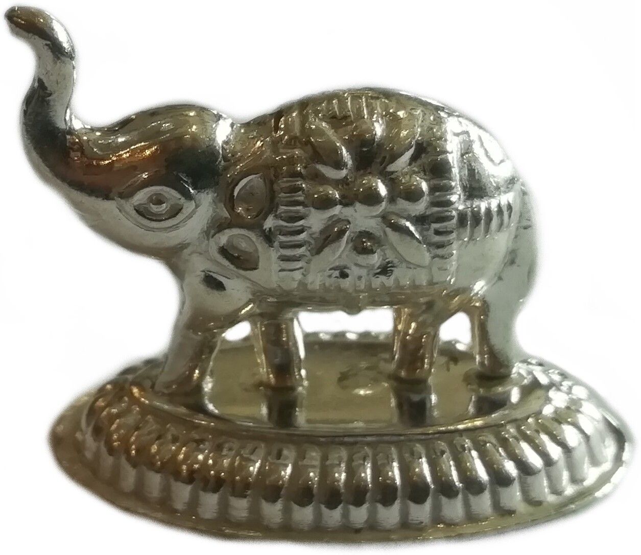 shree jewellers Pure Silver Elephant Idol for Puja (Small Elephant Upper soond) 1 pcs Decorative Showpiece-2.8 cm-picture-26
