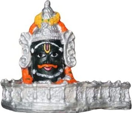 Baba Mahakaal Swaroop Mahakaleshwar Jyotirlingam Idol Statue Home Puja- 10 cm Decorative Showpiece-8 cm